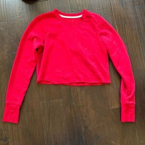 Small cropped red sweater